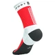 Бігові шкарпетки для марафону на довгі дистанції Compressport Ultra Trail Socks V2.0 White/fluo red S (100081355) - зображення 4