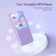 MP3-Плеєр AGPTEK з Bluetooth та вбудованою пам'яттю 64 ГБ (фіолетовий) - зображення 2