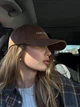 Жіноча кепка бейсболка з бавовни з вишивкою Espresso first коричнева - зображення 3