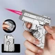 Складная газовая зажигалка-спинер LaseFlame 2в1, серебристая - изображение 2