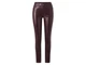 Брюки Skinny с искусственной кожы для женщины Esmara Lenzing EcoVero 480987 40(M) Бордовый - изображение 1