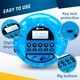 Портативный CD-проигрыватель KLIM Nomad Transparent Blue - изображение 6