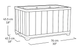 Горщик для квітів Keter Deco rectangle planter 261034 горіх - изображение 5