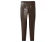 Джеггинсы с искусственной кожы для женщины Esmara LYCRA® 484879 44(L) Коричневый - изображение 3