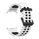 Перфорований ремінець Wave Classic для Samsung Galaxy Watch Ultra / Ultra (2025) – біло-чорний / силікон (WC834) - зображення 4