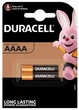 Лужна Батарейка Duracell AAAA, 1.5 V, блістер 2шт - зображення 2
