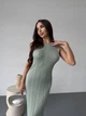 Минималистическое платье макси One size Бирюзовое (8118) - изображение 2