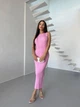 Минималистическое платье макси One size Розовое (8118) - изображение 2