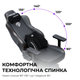 Игровое кресло Anda Seat Novis Plus Black PVC Size XL нагрузка до 120 кг, экокожа, формовочная пена высокой плотности, гарантия 24 мес, наклон спинки 155 °, рост до 210 см - изображение 10