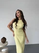 Минималистическое платье макси One size Желтое (8118) - изображение 8