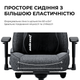 Игровое кресло Anda Seat Novis Plus Black PVC Size XL нагрузка до 120 кг, экокожа, формовочная пена высокой плотности, гарантия 24 мес, наклон спинки 155 °, рост до 210 см - изображение 12