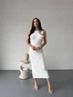 Минималистическое платье макси One size Белое (8118) - изображение 1