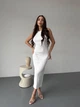 Минималистическое платье макси One size Белое (8118) - изображение 9