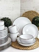 Столовий сервіз 21 пр. Intrendo Gasto Golden rim white IN0021GAS/2 - зображення 1