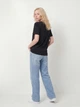 Футболка хлопковая женская ONLY 15368895 XL Black (5715866527244) - изображение 2