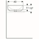 Умывальник Geberit VariForm 55x40x14,4см (500.774.01.2) - изображение 4