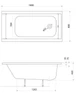 Ванна акрилова Kolo Supero 180x80см з ніжками (5362000) - зображення 4
