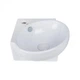 Раковина Qtap Leo з донним клапаном 33x33x14см (QT11115010W) - зображення 5