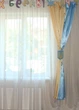 Комплект штор и ламбрекен в детскую комнату Lumelle Буквы карниз 300см желтый с голубым (10ш) - изображение 3