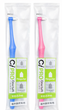 Зубная японская монопучковая щетка 2шт набор CiPRO ONE TUFT Basic S (4901221823101_синьо_рожевий) - изображение 5