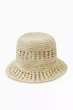 Солом'яний жіночий капелюх cos crocheted straw bucket hat 1221581001 XS/S Бежевий - изображение 3