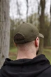 Бейсболка Intruder із липучкою під патч повсякденна універсальна унісекс зносостійка регульована хакі one size - зображення 4