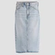 Spódnica damska jeansowa midi z wysokim stanem Levi`s Hr Back Slit Skirt 001VH-0001 28 Błękitna (5401157932285) - obraz 6