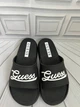 Чоловічі шльопанці слайди Guess чорні з білим лого розмір 43 - изображение 3