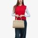 Сумка женская кожаная тоут средняя Regina Notte Tote 4223 Светлый тауп - изображение 2