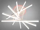 Потолочная светодиодная люстра с пультом, 102 Вт, белая, для гостиной 7010WH LED 3color dimmer - изображение 1