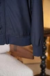Мужская синяя куртка-бомбер Loro Piana на молнии 2XL - изображение 5