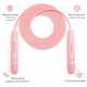 Скакалка регулируемая для фитнеса, кроссфита Newt Jumping 3 м Розовая (NE-SK-67P) - изображение 2