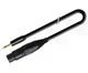 Jack 3.5 mono XLR3 аудиокабель 0.5 м витой медный провод матовое покрытие металлические коннекторы - изображение 3