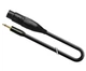 Jack 3.5 mono XLR3 аудиокабель 0.5 м витой медный провод матовое покрытие металлические коннекторы - изображение 5