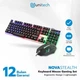 Игровой комплект K518 клавиатура + мышь с RGB-подсветкой для ПК и ноутбуков, черный — проводная игровая клавиатура с мышью - изображение 5