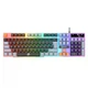 Клавіатура провідна RAIKU K-26 з RGB-підсвічуванням USB Grey-Black — ігрова мембранна клавіатура на 104 клавіші для ПК і ноутбука - зображення 1