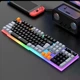 Клавіатура провідна RAIKU K-26 з RGB-підсвічуванням USB Grey-Black — ігрова мембранна клавіатура на 104 клавіші для ПК і ноутбука - зображення 2