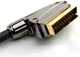 Компонентный видеокабель SCART-SCART RGB 1 метр металлический черный корпус модель 1T-VC26-01 Ø9.9 мм - изображение 6