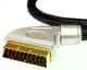 Компонентный видеокабель SCART-SCART RGB 1 метр металлический черный корпус модель 1T-VC26-01 Ø9.9 мм - изображение 9
