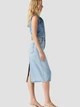 Юбка джинсовая миди прямая женская Levi`s Hr Back Slit Skirt 001VH-0001 28 Голубая (5401157932285) - изображение 5