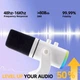 Динамический микрофон XLR/USB для игр, стриминга,пения и подкастинга с RGB подсветкой - изображение 5