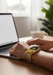 Жіночий смарт годинник C7 Pro Bluetooth дзвінки IPS дисплей сповіщення з месенджерів сталевий браслет до 4 днів роботи сповіщення месенджерів трекер сну підрахунок кроків і калорій Gold - зображення 6