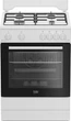 Газовая плита Beko, 64 л, 60x60 см, с таймером, белая (629673) - изображение 1