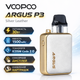Pod система VooPoo Argus P3 Kit 1500mAh 30W Silver Leather Серебряно-Золотой - изображение 1