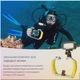 Комплект оборудования для дайвинга Movo diverig3 с 2 водонепроницаемыми светодиодными фонарями - совместим с gopro hero3-hero8 и dji osmo action cam - изображение 5
