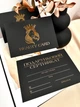 Подарочные сертификаты Beauty Card черные с объемным золотом Soft Touch (минимальный заказ 5 шт) - изображение 2