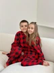 Пижама детская теплая из фланели "Holly Jolly" 116-122 см, красно-черная клетка HJFRB5354 - изображение 6