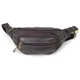 Кожаная бананка TARWA коричневая сумка на пояс для мужчин с тремя отделениями и карманами (653853) - изображение 8