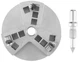 Wycinak otworów w glazurze Neo Tools 55-540 czterozakresowy 33/53/67/73 mm (5906692003945) - obraz 1