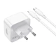 Сетевое зарядное устройство Borofone BA76A SOURCE 35W PD / QC 2xUSB-C,сила тока: 3А кабель Type-C to Lightning White - изображение 2
